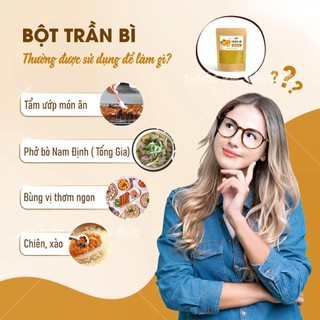 Bột trần bì 100g, bột vỏ cam quýt, nguyên chất, thơm mịn, bột đắp mặt, pha uống giảm ho, tiêu đờm