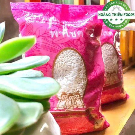 Gạo nếp Thái loại 1 - Gạo nếp Thái Lan 1kg siêu ngon, thơm dẻo mềm - Đặc sản Thái Lan - Hoàng Thiên Foods