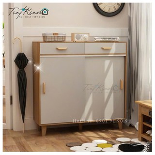 Tủ giày cửa lùa đẹp 90cn Nội Thất Tiết Kiệm 290511