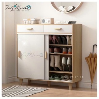 Tủ giày cửa lùa đẹp 90cn Nội Thất Tiết Kiệm 290511