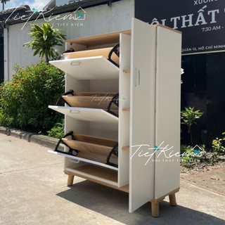 Tủ giầy thông minh gỗ ngang 90cm NTTK TG011
