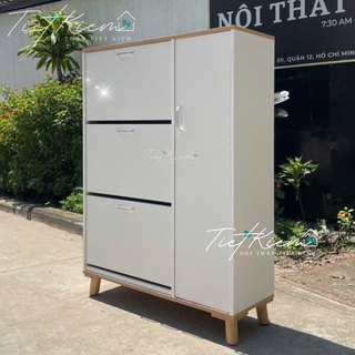 Tủ giầy thông minh gỗ ngang 90cm NTTK TG011