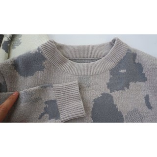 Áo len nam cổ tròn họa tiết loang ABABA len nhung dày mềm ấm nhẹ dễ chịu - M L XL XXL -3p-913loang