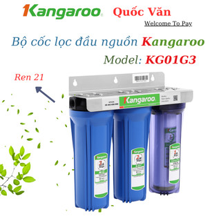Máy Lọc Nước Nấu Ăn KG01G3 - 3 cấp lọc chuẩn Nấu Ăn, Sinh Hoạt - Ren 21 - Bảo Hành 6 Tháng