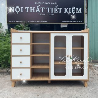 Tủ bếp đẹp để lò vi sóng 1m2 B25180
