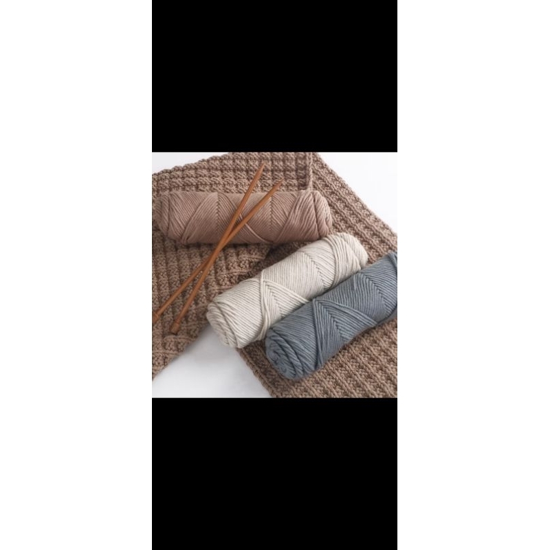 Len Cotton Love Cuộn 100gr Sợi 3mm -Thêu Tranh Len Nổi Punch Needle, Móc Khăn Móc Mũ