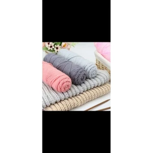 Len Cotton Love Cuộn 100gr Sợi 3mm -Thêu Tranh Len Nổi Punch Needle, Móc Khăn Móc Mũ