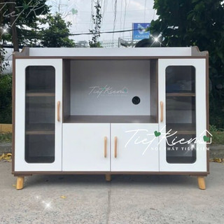 Tủ bếp gỗ để lò vi sóng NTTK B2519
