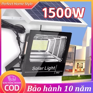 Đèn Năng Lượng Mặt Trời 1500W Đèn led năng lượng mặt trời Kháng bụi nước IP67 Dây nối 5M Bảo hành 10 năm