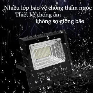 Đèn Năng Lượng Mặt Trời 1500W Đèn led năng lượng mặt trời Kháng bụi nước IP67 Dây nối 5M Bảo hành 10 năm