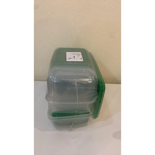 Set 17 hộp đựng thực phẩm, xanh lá PRUTA IKEA