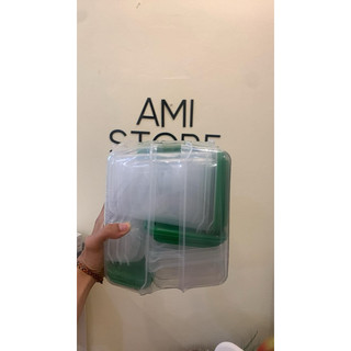 Set 17 hộp đựng thực phẩm, xanh lá PRUTA IKEA