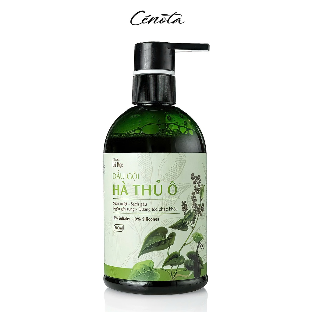 Ảnh Dầu Gội Hà Thủ Ô Cenota Cỏ Mộc Suôn Mượt, Sạch Gàu, Ngăn Gãy Rụng, Dưỡng Tóc Chắc Khỏe 300ml 2