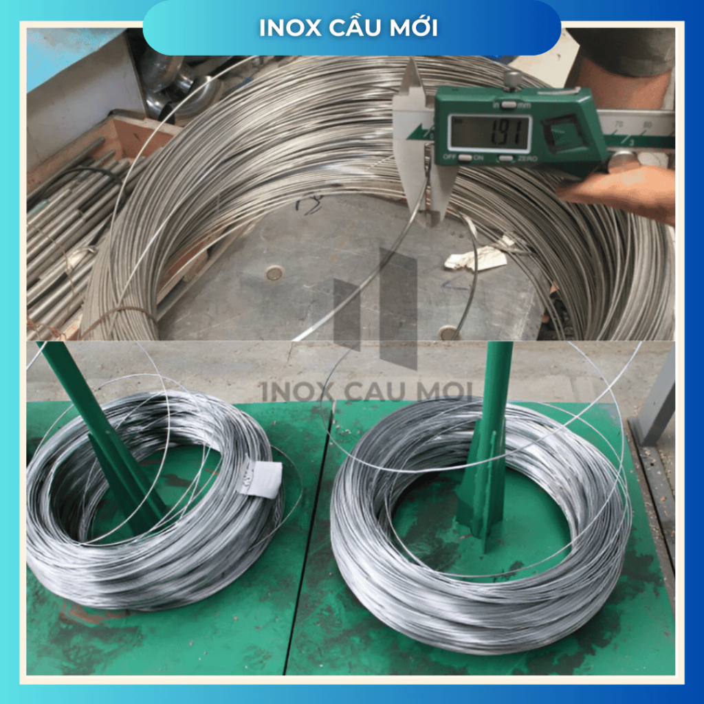 Cuộn Dây Inox 304, Độ Dày 1.2mm (1,2ly), Dài 5m/10m/15m/20m/25m/30m