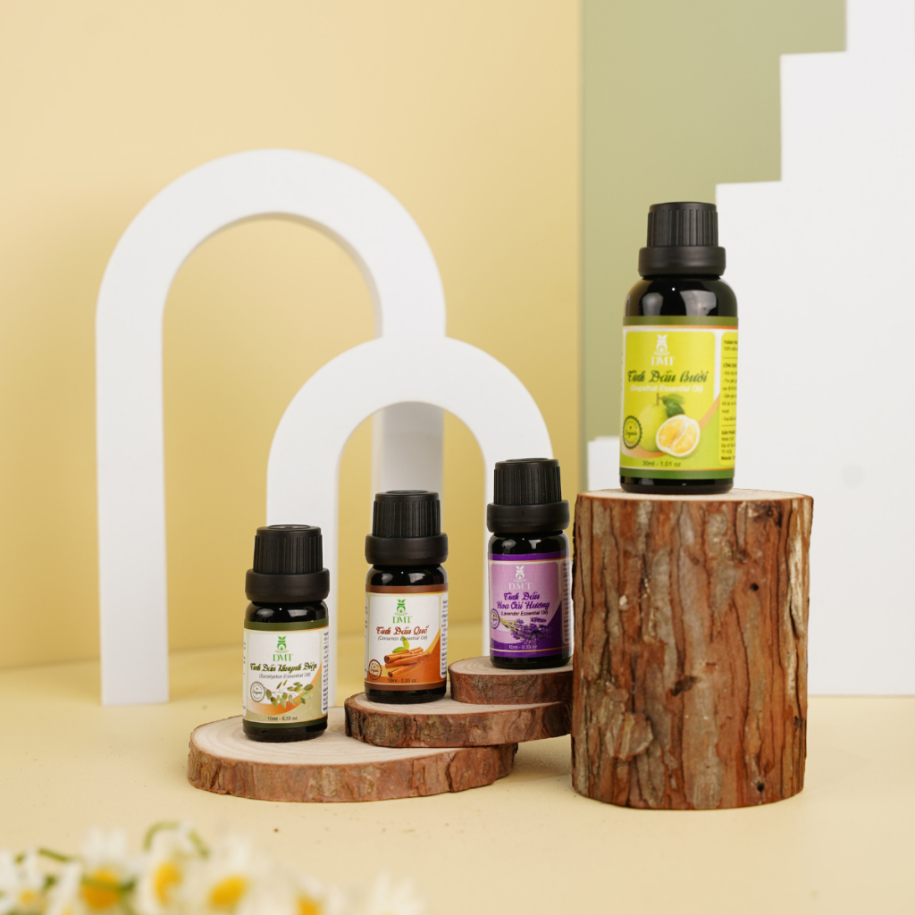 Tinh dầu thiên nhiên, tinh dầu nguyên chất DMT 5ml - 12 Mùi hương thơm phòng, thơm nhà, thơm xe