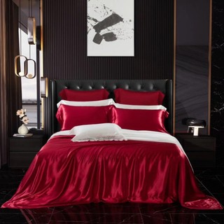 🧧LỤA SILK🧧Bộ Ga Gối Phi Lụa Silk Mát Mềm Mịn, Bộ Ga Gối, Mền Chần Bông, Vỏ Mền Cao Cấp_Chăn Ga Sỉ
