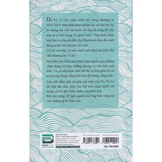 Sách - Du Tử Lê - Những Tùy Bút Cuối Cùng - Phan Book - Nhà Sách An Thư