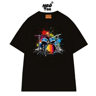 Áo Thun The Drum Ban Nhạc Local Brand NGỐ TEE, Áo Thun Unisex Tay Ngắn Chất Vải Cotton Thoáng Mát
