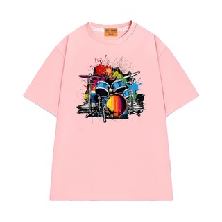 Áo Thun The Drum Ban Nhạc Local Brand NGỐ TEE, Áo Thun Unisex Tay Ngắn Chất Vải Cotton Thoáng Mát