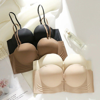 Áo Ngực Nữ Su Không Gọng Đệm Mút Dày 3 Nấc Cài Trước, Áo Lót Dây Tháo Rời Mềm Mát King Shop A-806
