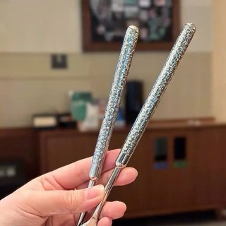 Muôi canh nhỏ [595] cán vân sang trọng đúc đặc inox 18/10 bền đẹp, muỗng canh nhỏ