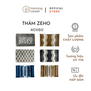 [H] Thảm chùi chân nhà tắm ZEHO cao cấp mềm mịn, siêu thấm, đế cao su non chống trơn trượt