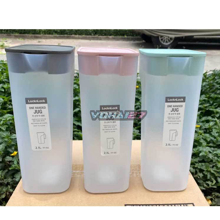 BÌNH ĐỰNG NƯỚC LOCKNLOCK ONE HANDED JUG DUNG TÍCH 2.1L CÓ TAY CẦM CHẮC CHẮN