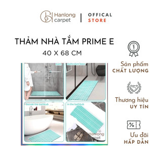 [H] Thảm chùi chân nhà tắm PRIME E chống trơn trượt, chứa hệ thống lỗ thoát nước không bị đọng nước