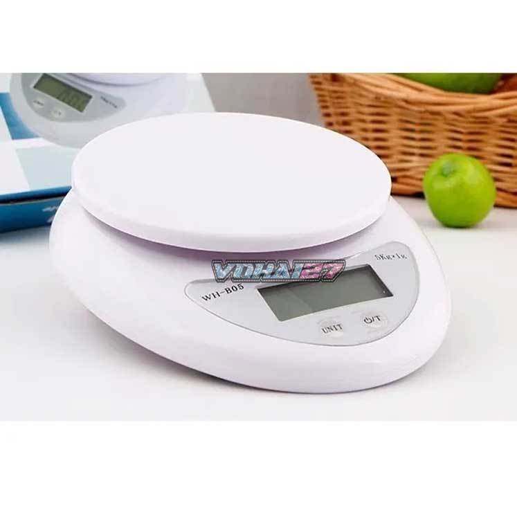 Cân Điện Tử Nhà Bếp 5kg, Cân Tiểu Ly làm bánh Chia Thực Phẩm Electronic Kitchen Scale B05