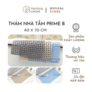 [H] Thảm chùi chân nhà tắm PRIME B nhựa dẻo đàn hồi TPE có độ bền cao, chứa hệ thống thoát nước tốt