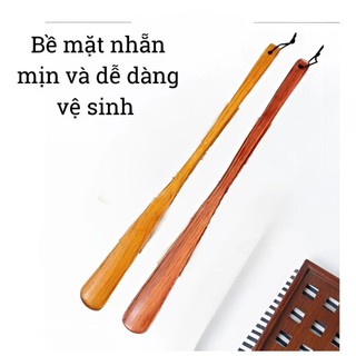 Cây Đón Gót Giày Gỗ Dài 55cm – Dụng Cụ Xỏ Giày Tiện Lợi, Thanh Lịch, Không Cần Cúi, Bảo Vệ Form Giày