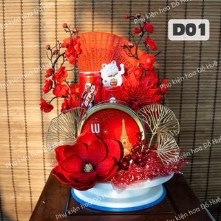 Sét phụ kiện trang trí tháp nước/ bánh/ đồ lễ deco ngày tết cực đẹp 2025