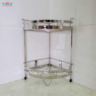 HÀNG CHÍNH HÃNG Kệ Góc 2 Tầng Inox 304 TÍN THÀNH PHÁT Cao Cấp, Chắc Chắn, Tiện Dụng Cho Phòng Tắm