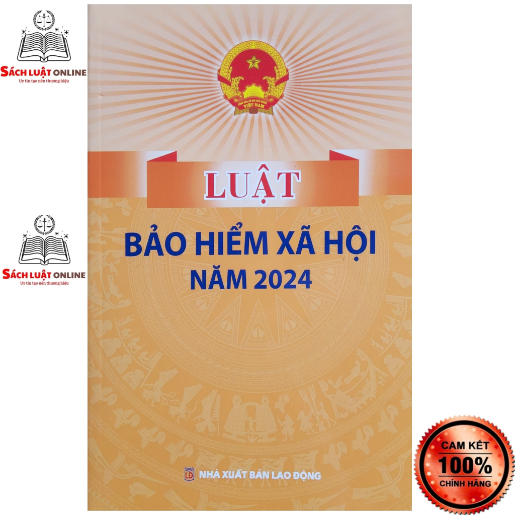 Sách - Luật bảo hiểm xã hội năm 2024 (NXB Lao Động)