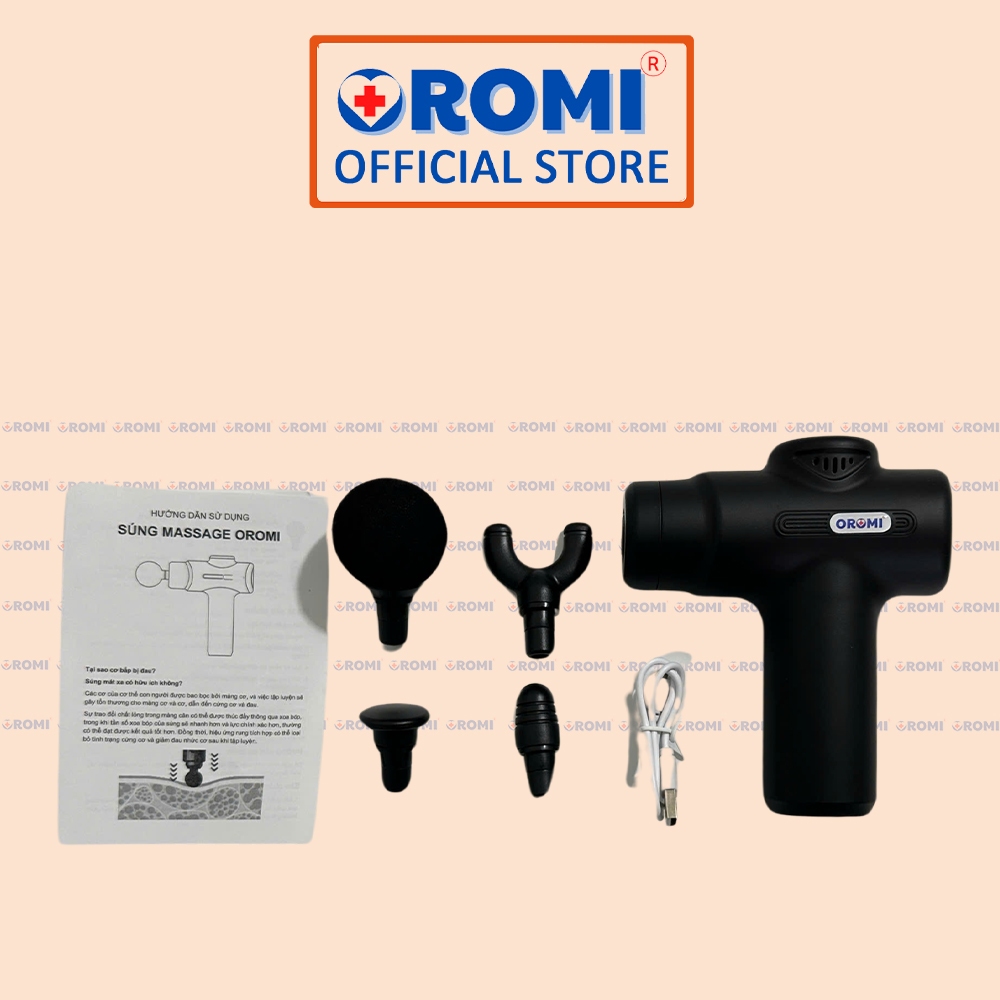 Máy Massage Cầm Tay Mini OROMI ORM-KT-3 - Máy Mát Xa Cổ, Vai, Gáy, Toàn Thân