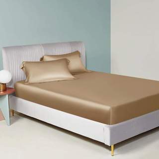 🧧ĐỦ SIZE🧧Bộ 4 Món Ga Gối Phi Lụa Silk - Hàng Loại 1 Cao Cấp, Vỏ Gối Ôm Khóa Kéo_Chăn Ga Sỉ HCM