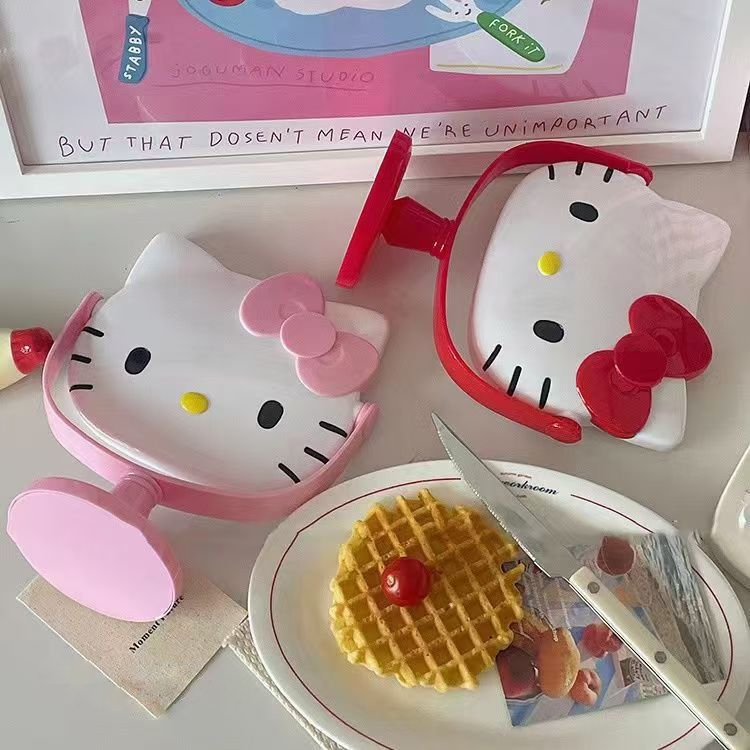 Gương Trang Điểm Để Bàn Hình Hello Kitty，gương để bàn thiết kế đẹp, gương trang điểm dễ thương