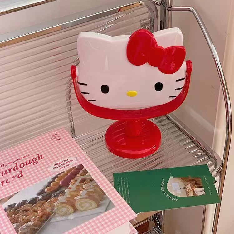 Gương Trang Điểm Để Bàn Hình Hello Kitty，gương để bàn thiết kế đẹp, gương trang điểm dễ thương