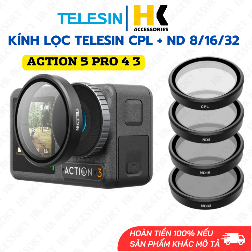 MINGVEN Osmo Action 6 ND Filter Set mit Objektiv-Silikonhülle