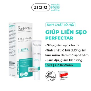 Tinh Chất Lô Hội Tái Tạo Liền Sẹo Perfecta Face Mask Elixir Serum 100% Aloe Vera Juice 15ml