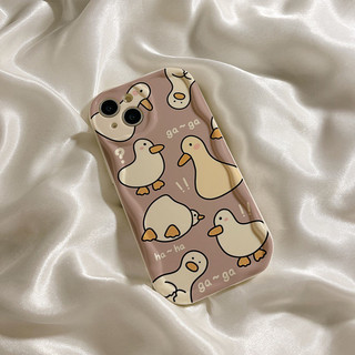 Ốp iphone những chú vịt duck ga ga viền nổi cạnh sóng iphone  16promax 16pro 16 11 7 8 12 13 14 15 xr xs max sk95
