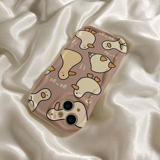 Ốp iphone những chú vịt duck ga ga viền nổi cạnh sóng iphone  16promax 16pro 16 11 7 8 12 13 14 15 xr xs max sk95