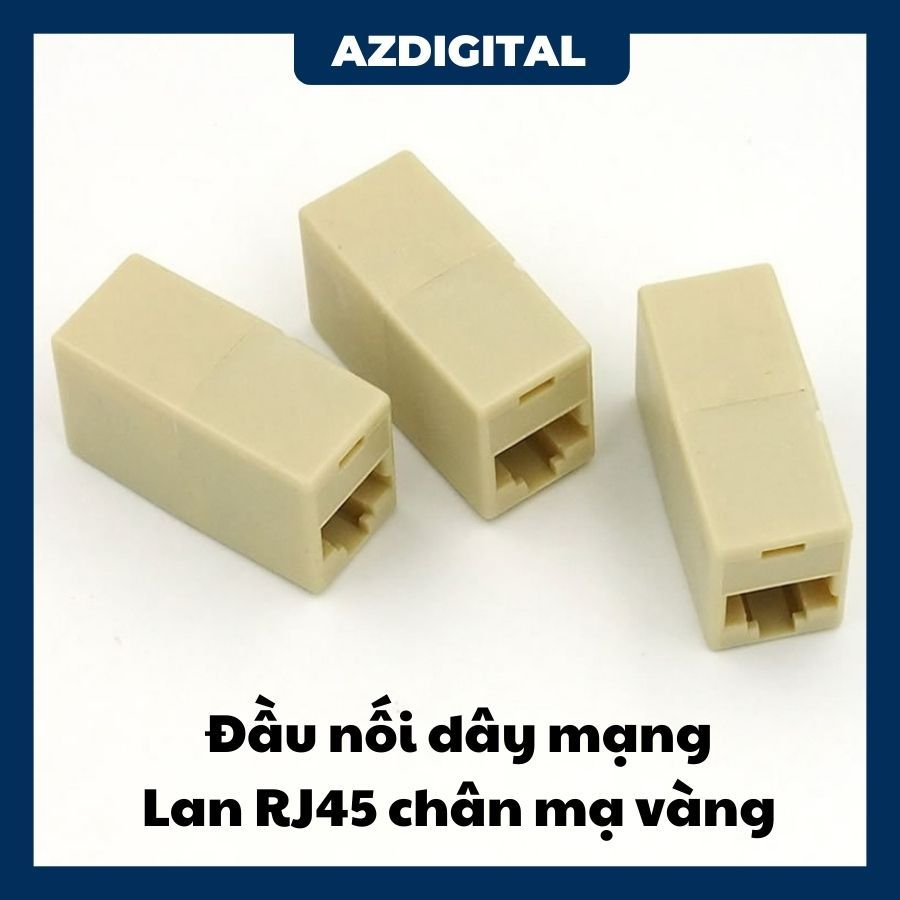 Đầu nối dây mạng Lan RJ45 chân mạ vàng - Nối dây cáp mạng cao cấp ...