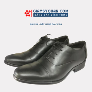 Giày tây nam da thật - Giày công sở nam thời trang bảo hành 12 tháng - Mã 810B Đen
