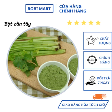 Bột cần tây nguyên chất sấy lạnh robimart đẹp da, đẹp dáng - gói 250g, 500g, 1000g