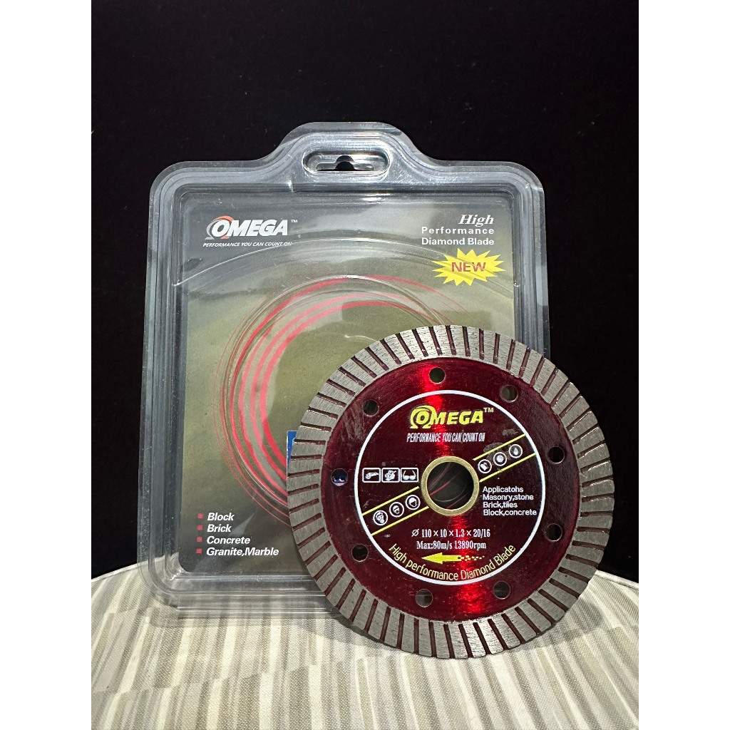 Lưỡi Cắt Gạch Đa Năng Omega 110mm 125mm cao cấp, lưỡi cắt đá Marble, Granite, bê tông, đá hoa cương