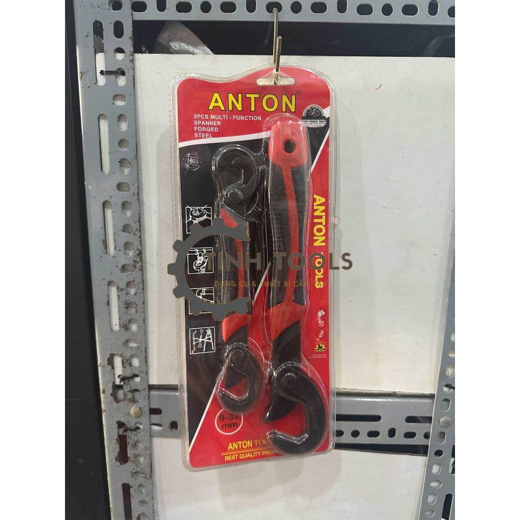 Bộ 2 mỏ lết cờ lê đa năng thương hiệu Anton có thể điều chỉnh nhanh chóng tiện dụng