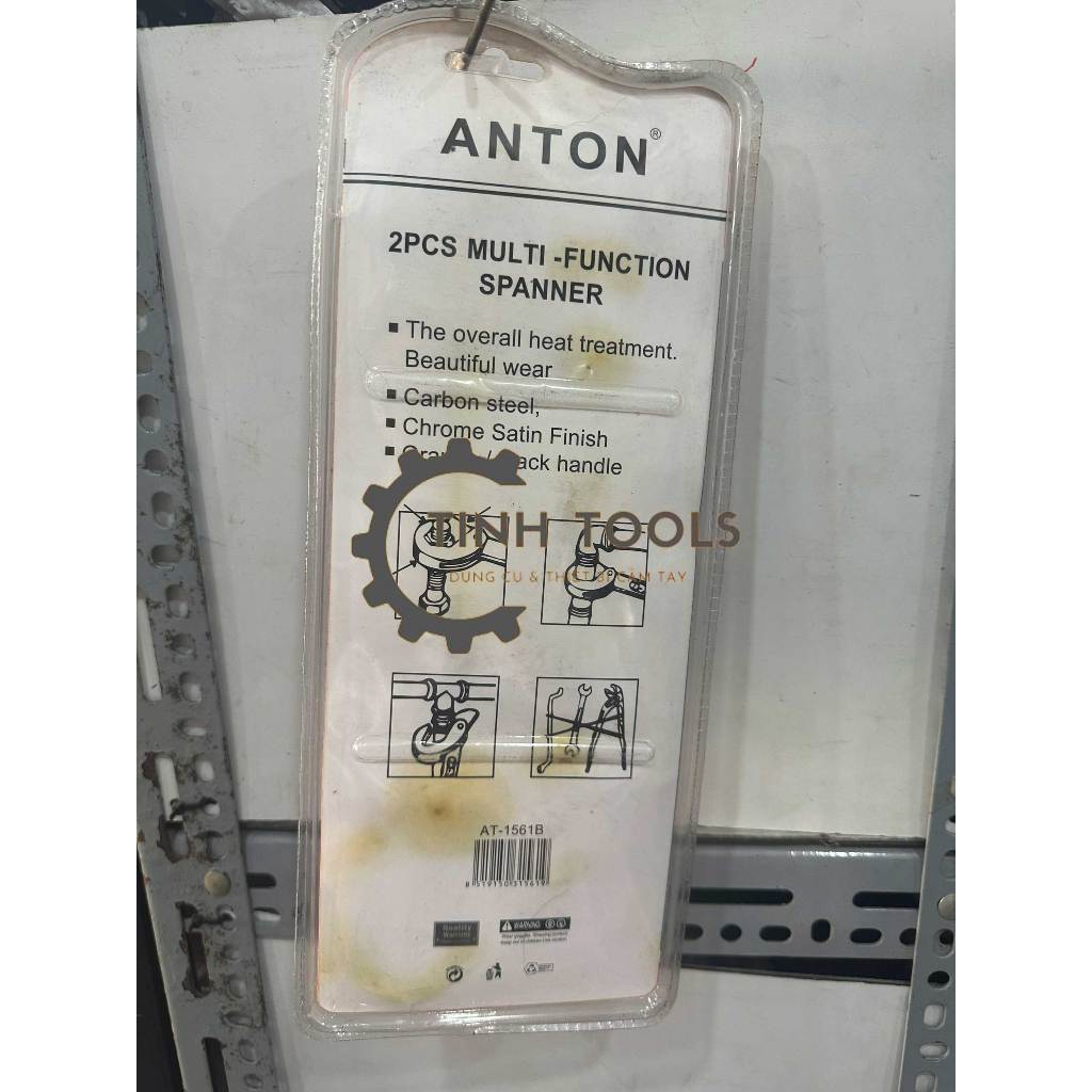Bộ 2 mỏ lết cờ lê đa năng thương hiệu Anton có thể điều chỉnh nhanh chóng tiện dụng