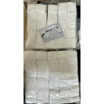 ✅TÚI 500gr BÔNG GÒN Y TẾ CẮT MIẾNG SẴN Gòn vuông BẢO THẠCH Gòn vuông y tế cắt miếng Bông miếng y tế BẢO THẠCH 6cm x 6cm
