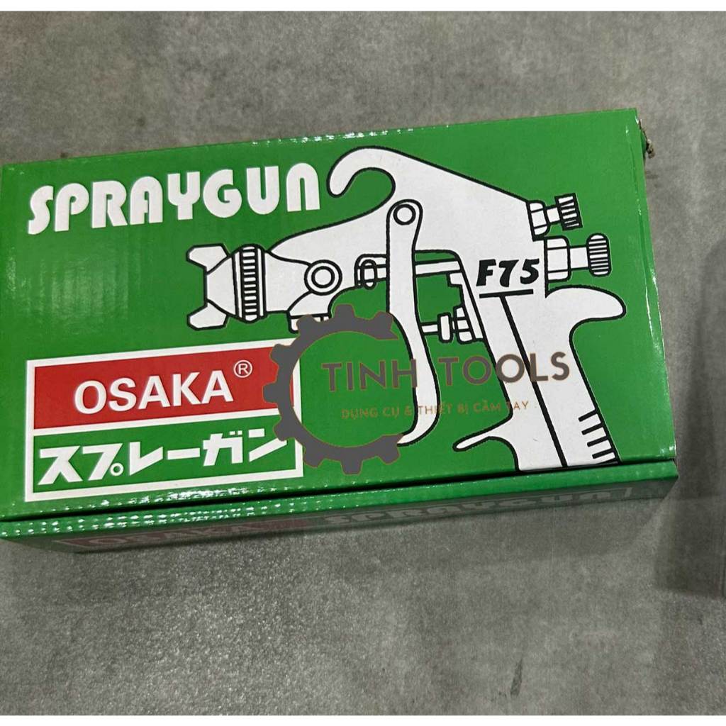 (Không Kèm Bình) Súng Phun Sơn OSAKA F75 và S-710G Chính Hãng | Phun cửa sắt - hàng rào - Phun gỗ